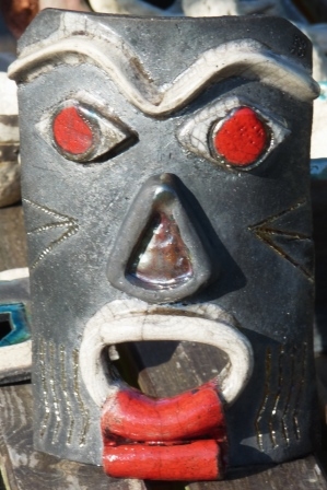 Masque du diable raku