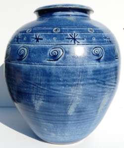 Vase bleu cosmique